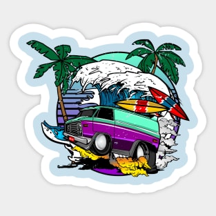 van surf Sticker